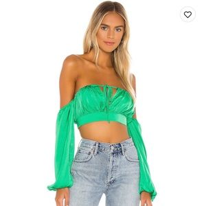 Reyba Off the Shoulder Crop Top
